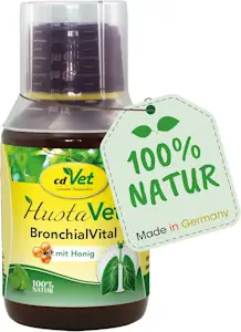 cdVet BronchialVital 100 ml – flüssiges Ergänzungsfuttermittel zur Unterstützung der Atemwege und Immunabwehr für Hunde und Katzen