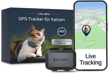 PAJ GPS Tracker Mini für Katzen inkl Katzenhalsband (Sicherheitsverschluss)